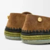 Rio toffel i mocka och raffia Brun Rio toffel i mocka och raffia Brun