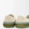 Rio toffel i mocka och raffia Ljusgrå Rio toffel i mocka och raffia Ljusgrå