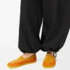 Rio-toffel i mocka och raffia Orange Rio-toffel i mocka och raffia Orange