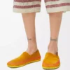 Rio tofflor i mocka och raffia Orange Rio tofflor i mocka och raffia Orange