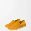 Rio tofflor i mocka och raffia Orange Rio tofflor i mocka och raffia Orange