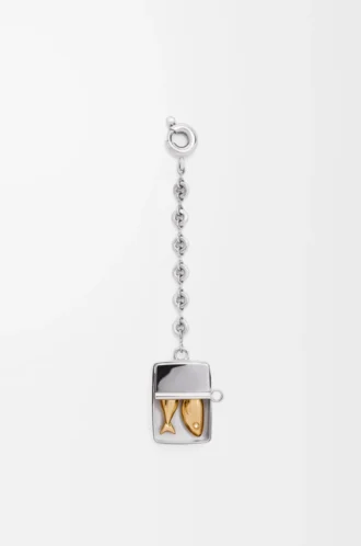Sardine box charm Silver/Guld