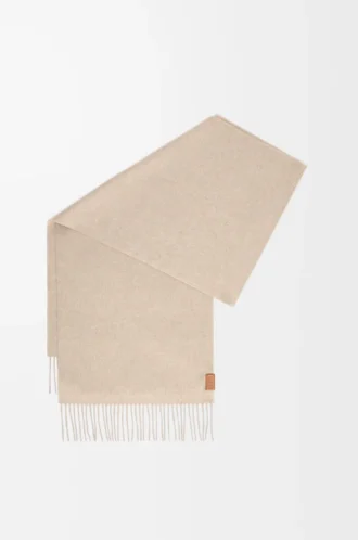 Scarf i kashmir Ljusbeige