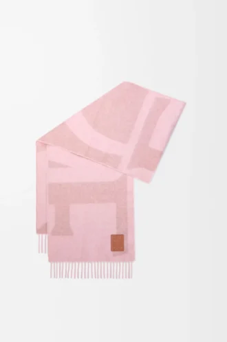 Scarf i kashmir Ljusrosa/Rosa