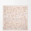 Scarf i silke Ljusbeige/beige