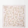 Scarf i silke Ljusbeige/beige