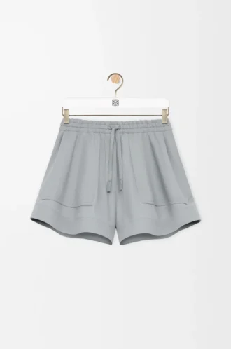 Shorts i bomull Ljusgrå