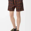 Shorts i ullblandning Orange/Svart