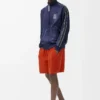 Shorts i ullblandning Orange/Vit Shorts i ullblandning Orange/Vit