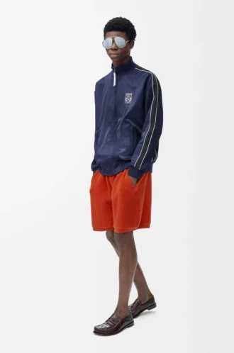 Shorts i ullblandning Orange/Vit Shorts i ullblandning Orange/Vit