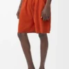 Shorts i ullblandning Orange/Vit Shorts i ullblandning Orange/Vit