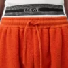 Shorts i ullblandning Orange/Vit Shorts i ullblandning Orange/Vit