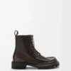 Sierra combat-ankelboots i borstat kalvskinn, mörkbruna Sierra combat-ankelboots i borstat kalvskinn, mörkbruna