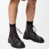 Sierra combat-ankelboots i borstat kalvskinn, mörkbruna Sierra combat-ankelboots i borstat kalvskinn, mörkbruna
