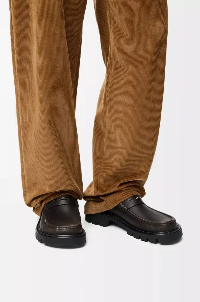 Sierra loafer i borstat kalvskinn Mörkbrun Sierra loafer i borstat kalvskinn Mörkbrun