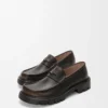 Sierra loafer i borstat kalvskinn Mörkbrun Sierra loafer i borstat kalvskinn Mörkbrun