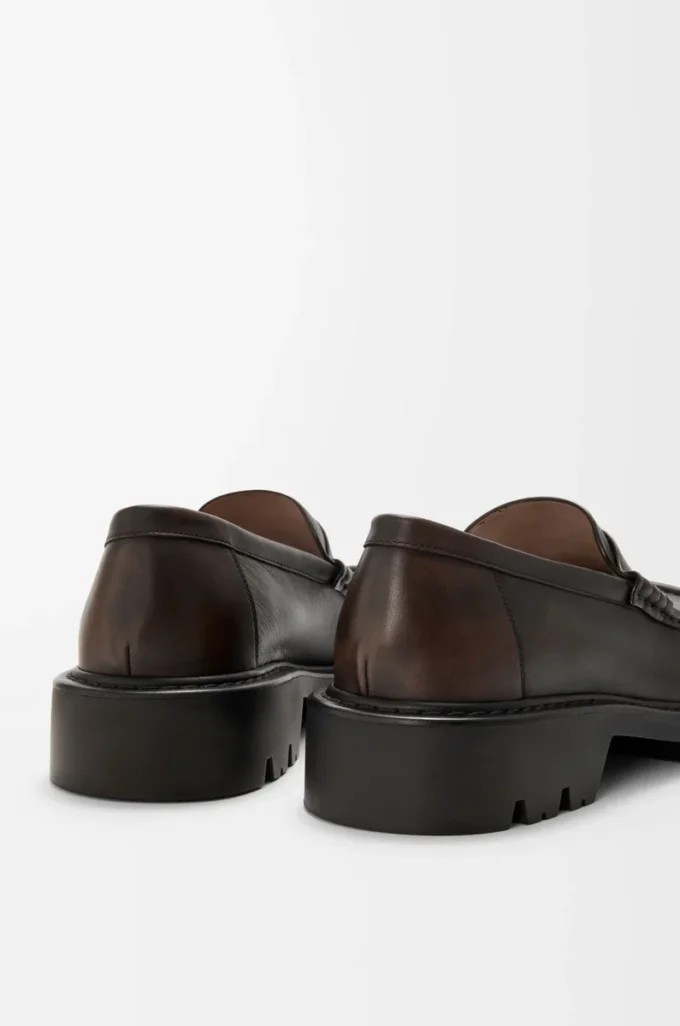Sierra loafer i borstat kalvskinn Mörkbrun Sierra loafer i borstat kalvskinn Mörkbrun