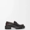 Sierra loafers i borstat kalvskinn, mörkbruna Sierra loafers i borstat kalvskinn, mörkbruna