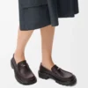 Sierra loafers i borstat kalvskinn, mörkbruna Sierra loafers i borstat kalvskinn, mörkbruna