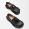 Sierra loafers i borstat kalvskinn, mörkbruna Sierra loafers i borstat kalvskinn, mörkbruna