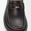 Sierra loafers i borstat kalvskinn, mörkbruna Sierra loafers i borstat kalvskinn, mörkbruna