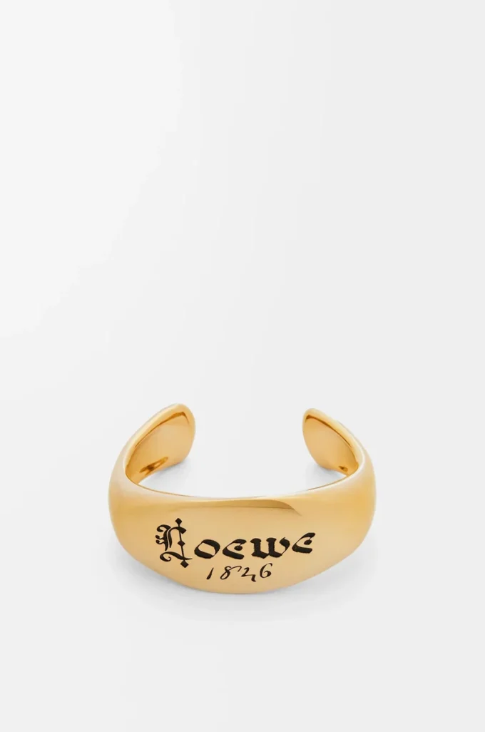 Signetarmband i sterlingsilver Guld