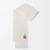Sjal i mohair- och ullblandning Vit Sjal i mohair- och ullblandning Vit