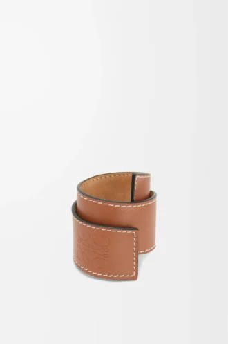 Slap-armband i kalvskinn Tan