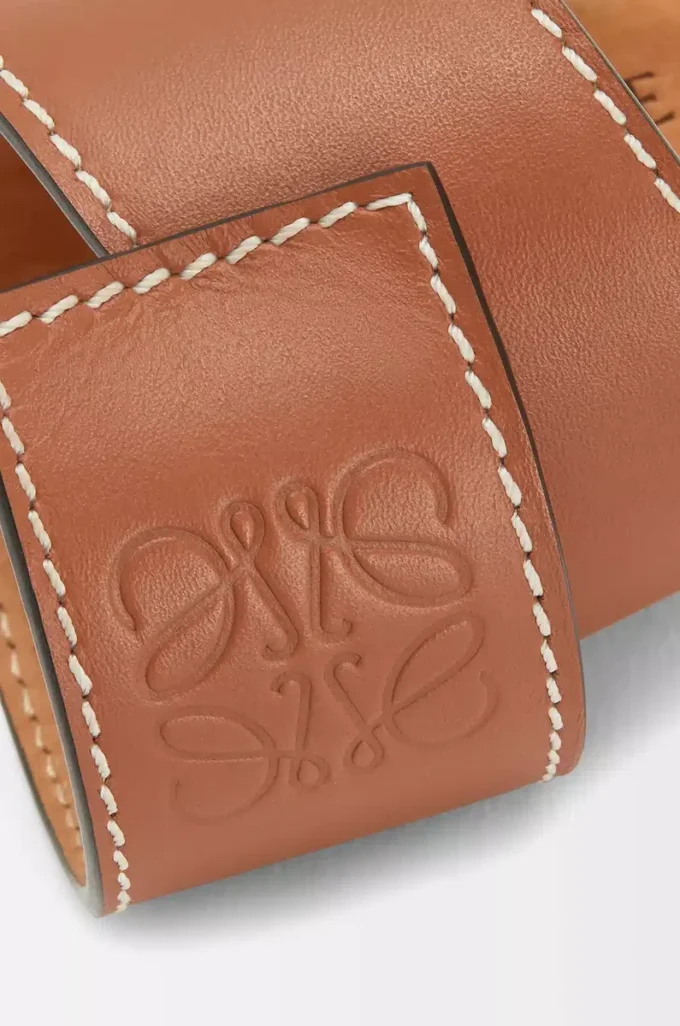 Slap-armband i kalvskinn Tan Slap-armband i kalvskinn Tan