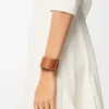 Slap-armband i kalvskinn Tan Slap-armband i kalvskinn Tan