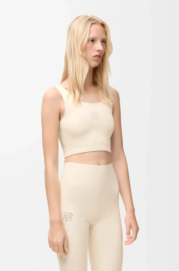 Sömlös bh i teknisk jersey, ivory Sömlös bh i teknisk jersey, ivory