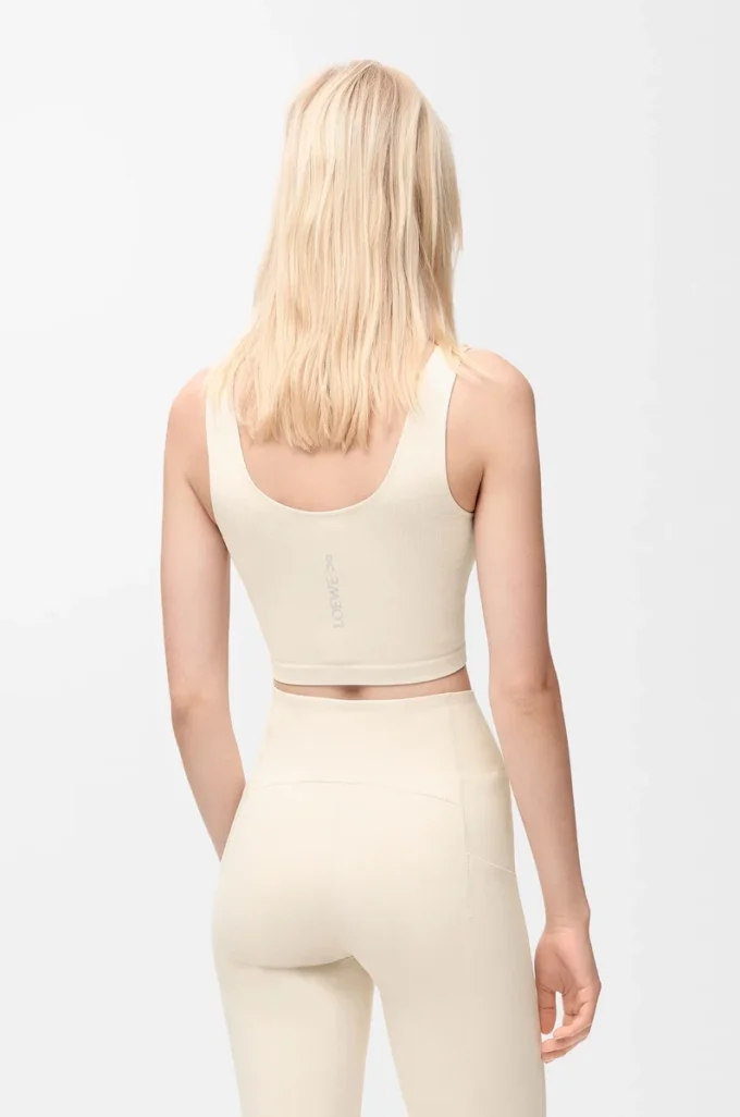 Sömlös bh i teknisk jersey, ivory Sömlös bh i teknisk jersey, ivory