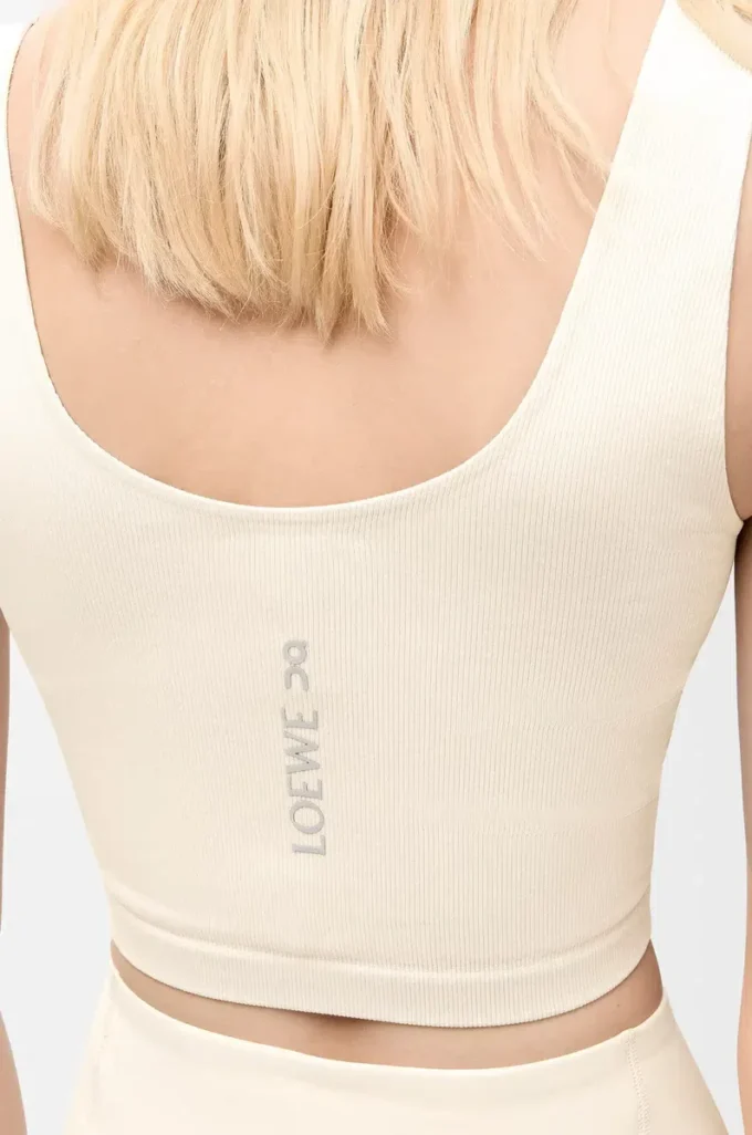Sömlös bh i teknisk jersey, ivory Sömlös bh i teknisk jersey, ivory