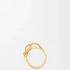 Staplad ring i sterlingsilver Guld Staplad ring i sterlingsilver Guld