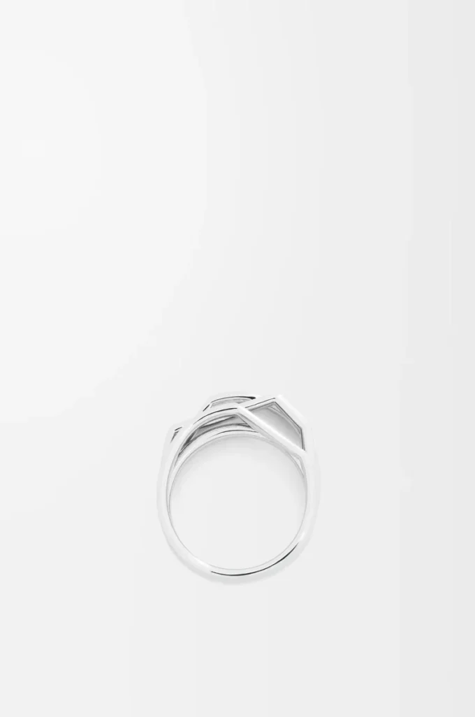 Staplad ring i sterlingsilver Silver Staplad ring i sterlingsilver Silver
