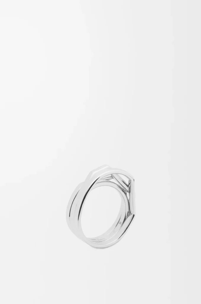 Staplad ring i sterlingsilver Silver Staplad ring i sterlingsilver Silver