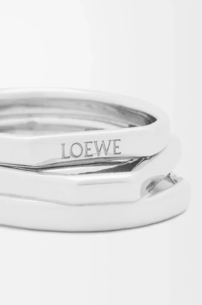 Staplad ring i sterlingsilver Silver Staplad ring i sterlingsilver Silver