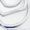 Staplade hoop-örhängen i sterlingsilver och emalj Silver/Blå Staplade hoop-örhängen i sterlingsilver och emalj Silver/Blå