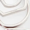 Staplade hoop-örhängen i sterlingsilver och emalj Silver/Bourgogne Staplade hoop-örhängen i sterlingsilver och emalj Silver/Bourgogne