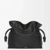 Stor Flamenco-clutch i nappa kalvskinn Black Stor Flamenco-clutch i nappa kalvskinn Black
