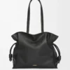 Stor Flamenco-clutch i nappa kalvskinn Black Stor Flamenco-clutch i nappa kalvskinn Black