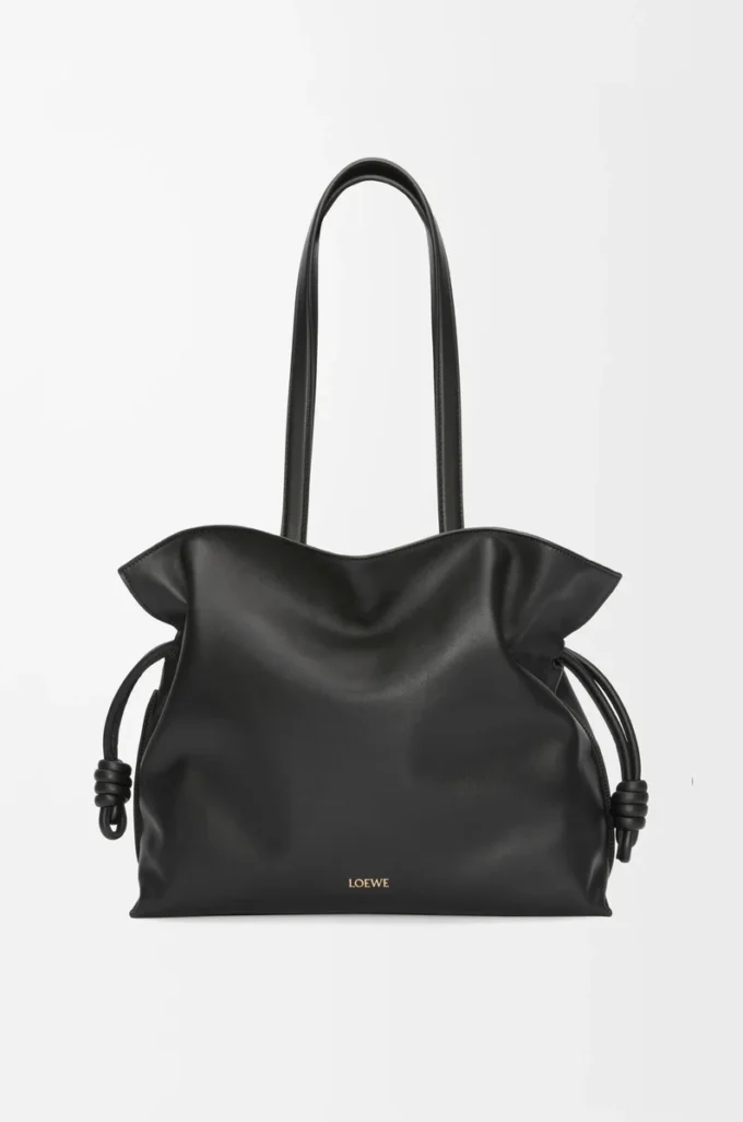 Stor Flamenco-clutch i nappa kalvskinn Black Stor Flamenco-clutch i nappa kalvskinn Black