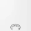 Stor flätad manschett i sterlingsilver Silver Stor flätad manschett i sterlingsilver Silver