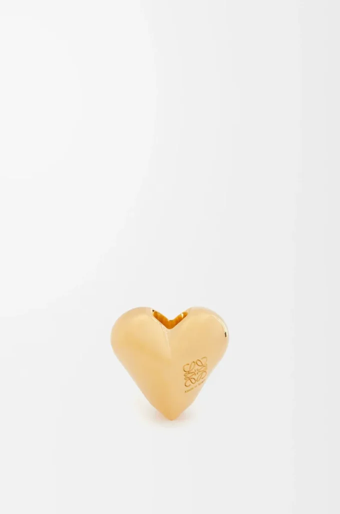 Stor hjärtkub Guld Stor hjärtkub Guld