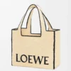 Stor LOEWE Font-väska i raffia Natur Stor LOEWE Font-väska i raffia Natur