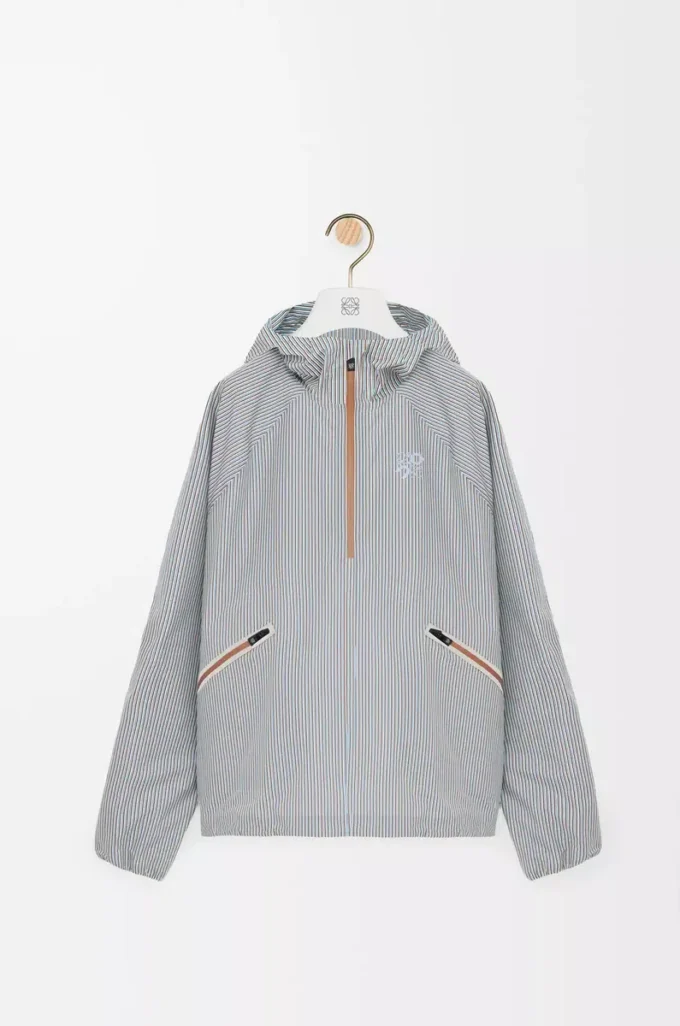 Storm anorak i tekniskt skal Beige/Blå