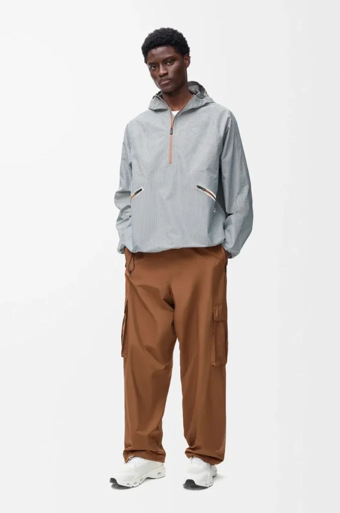 Storm anorak i tekniskt skal Beige/Blå