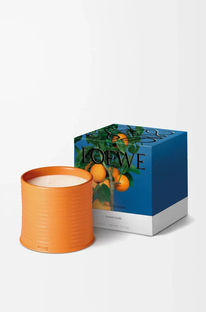 Stort doftljus med apelsinblomsterdoft Ljus mandarin