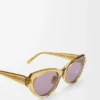 Swan Slim solglasögon Transparent Olive Swan Slim solglasögon Transparent Olive
