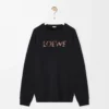 Sweatshirt i normal passform i bomull Svart